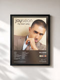 #noir Tableau de l'album My Own Way (Hindi Version) de Jay Sean, cadre noir, imprimé et encadré en France