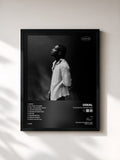 #noir Tableau de l'album Thoughts I Never Said de Odeal, cadre noir, imprimé et encadré en France