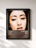 #noir Tableau de l'album Final Distance de Hikaru Utada, cadre noir, imprimé et encadré en France