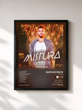 #noir Tableau de l'album Mistura (Vol. 1) de Gustavo Mioto, cadre noir, imprimé et encadré en France
