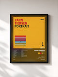 #noir Tableau de l'album Portrait de Yann Tiersen, cadre noir, imprimé et encadré en France