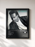 #noir Tableau de l'album After Dark de Ray Parker Jr., cadre noir, imprimé et encadré en France