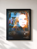 #noir Tableau de l'album Blue Tears de Judith, cadre noir, imprimé et encadré en France