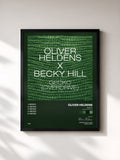 #noir Tableau de l'album Gecko (Overdrive) (Remixes) de Oliver Heldens, cadre noir, imprimé et encadré en France