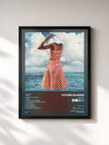#noir Tableau de l'album Singles de Future Islands, cadre noir, imprimé et encadré en France