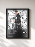 #noir Tableau de l'album Bonität de Eno, cadre noir, imprimé et encadré en France