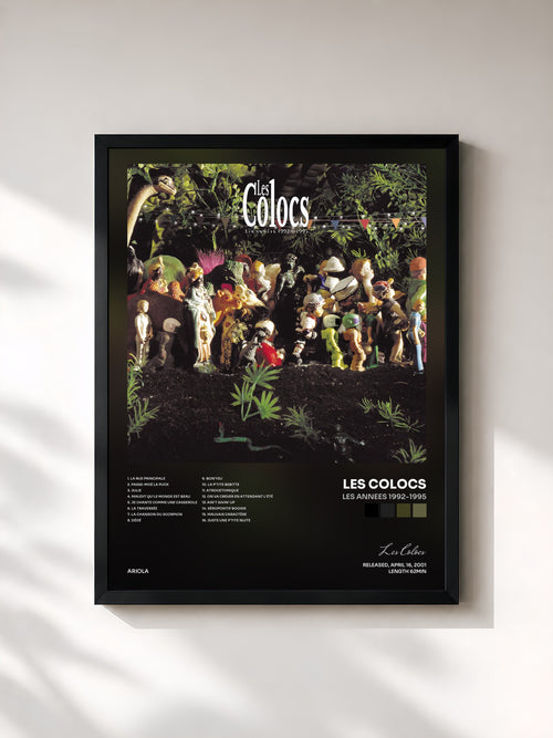 Les Colocs · Les Annees 1992-1995 — Affiche encadrée