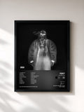 #noir Tableau de l'album AftërLyfe de Yeat, cadre noir, imprimé et encadré en France