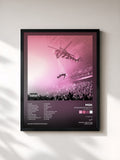#noir Tableau de l'album mainstream sellout (life in pink deluxe) de mgk, cadre noir, imprimé et encadré en France