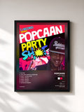 #noir Tableau de l'album Party Shot (Reissue) de Popcaan, cadre noir, imprimé et encadré en France