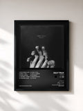 #noir Tableau de l'album Touch de July Talk, cadre noir, imprimé et encadré en France