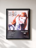 #noir Tableau de l'album Sheel Oyoonak Anni de Nancy Ajram, cadre noir, imprimé et encadré en France