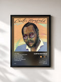 #noir Tableau de l'album Honesty de Curtis Mayfield, cadre noir, imprimé et encadré en France