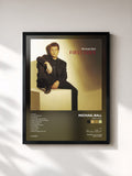 #noir Tableau de l'album First Love de Michael Ball, cadre noir, imprimé et encadré en France