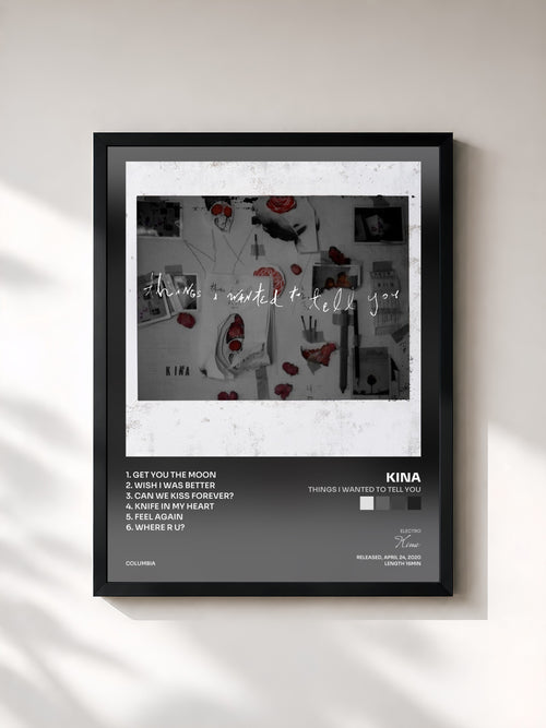Kina · Things I Wanted To Tell You — Affiche encadrée