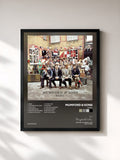 #noir Tableau de l'album Babel de Mumford & Sons, cadre noir, imprimé et encadré en France
