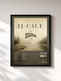 #noir Tableau de l'album The Silvertone Years de J.J. Cale, cadre noir, imprimé et encadré en France