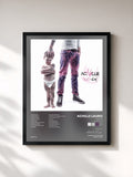 #noir Tableau de l'album Dio c'è (Deluxe Version) de Achille Lauro, cadre noir, imprimé et encadré en France