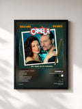 #noir Me metí en tu corazón von Camela als gerahmter Kunstdruck, schwarzer Rahmen, gedruckt und gerahmt in Frankreich