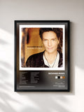 #noir Tableau de l'album Stories To Tell de Richard Marx, cadre noir, imprimé et encadré en France