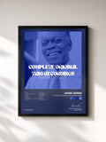 #noir Tableau de l'album Complete Original Trio Recordings de Hank Jones, cadre noir, imprimé et encadré en France
