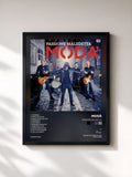 #noir Tableau de l'album Passione maledetta de Modà, cadre noir, imprimé et encadré en France