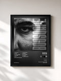 #noir Tableau de l'album Boosqape de Sadiq, cadre noir, imprimé et encadré en France
