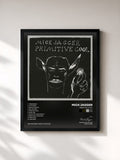 #noir Tableau de l'album Primitive Cool de Mick Jagger, cadre noir, imprimé et encadré en France