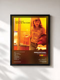 #noir Tableau de l'album Hymns for the Exiled de Anais Mitchell, cadre noir, imprimé et encadré en France