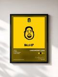 #noir Tableau de l'album Bills - EP de LunchMoney Lewis, cadre noir, imprimé et encadré en France