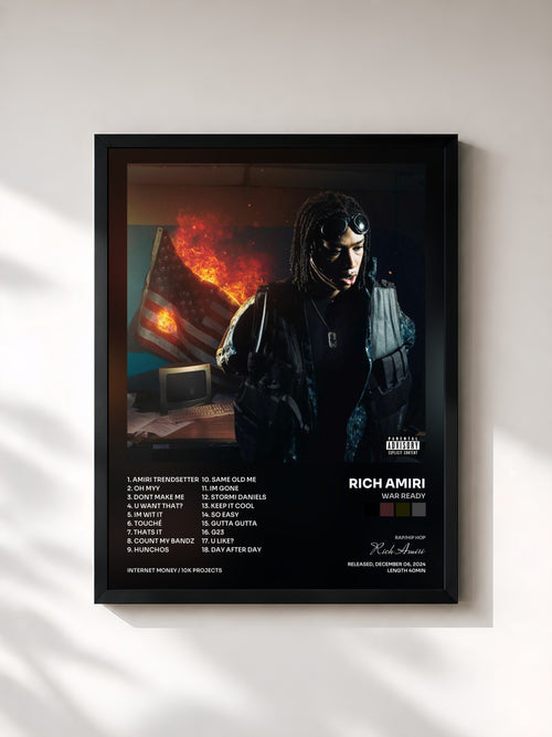 Rich Amiri · War Ready — Affiche encadrée
