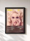 #noir Tableau de l'album This Is What The Truth Feels Like (Deluxe) de Gwen Stefani, cadre noir, imprimé et encadré en France