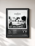 #noir Tableau de l'album Undun de The Roots, cadre noir, imprimé et encadré en France