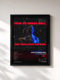 #noir Tableau de l'album ONE TRAIN HIDES ANOTHER (The Anteroom Remixes) de How to dress well, cadre noir, imprimé et encadré en France
