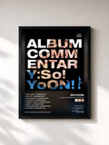 #noir Tableau de l'album Album Commentary: So!YoON! de So!YoON!, cadre noir, imprimé et encadré en France