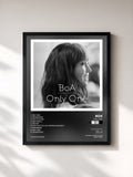 #noir Tableau de l'album Only One de BoA, cadre noir, imprimé et encadré en France