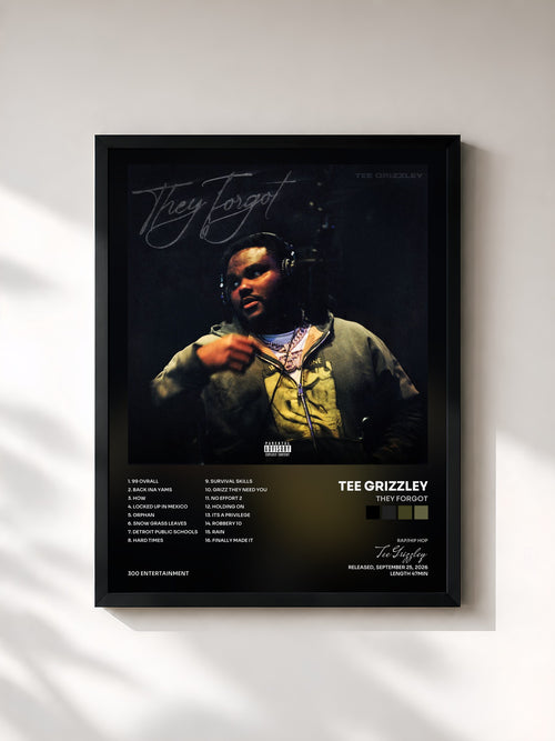 Tee Grizzley · They Forgot — Affiche encadrée