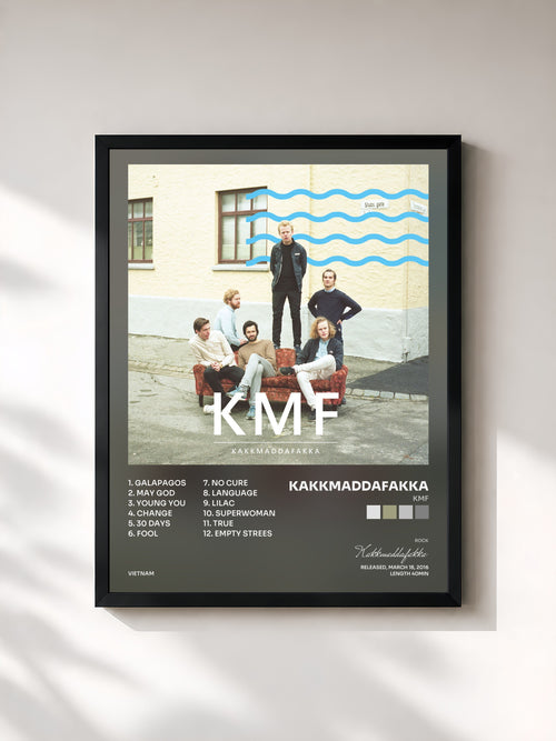 Kakkmaddafakka · KMF — Affiche encadrée