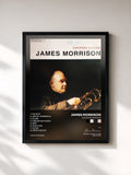 #noir Tableau de l'album European Sessions de James Morrison, cadre noir, imprimé et encadré en France