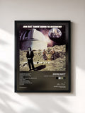 #noir Tableau de l'album Hangin' Around The Observatory de John Hiatt, cadre noir, imprimé et encadré en France