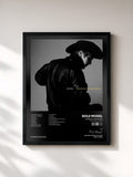 #noir Tableau de l'album Kansas Anymore (The Longest Goodbye) de Role Model, cadre noir, imprimé et encadré en France