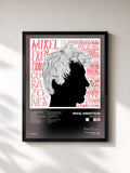 #noir Tableau de l'album Corazones de Mikel Erentxun, cadre noir, imprimé et encadré en France