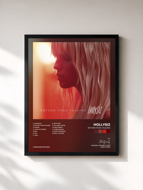 HollySiz · Rather Than Talking — Affiche encadrée