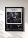 #noir Tableau de l'album Anjunabeats Volume 11 de Above & Beyond, cadre noir, imprimé et encadré en France