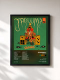 #noir Tableau de l'album Jackuum de D Double E, cadre noir, imprimé et encadré en France
