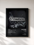 #noir Tableau de l'album Fractures EP de Fractures, cadre noir, imprimé et encadré en France