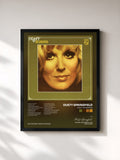#noir Tableau de l'album Dusty In Memphis de Dusty Springfield, cadre noir, imprimé et encadré en France