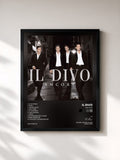 #noir Tableau de l'album Ancora de Il Divo, cadre noir, imprimé et encadré en France