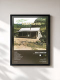 #noir Tableau de l'album My Tennessee Mountain Home de Dolly Parton, cadre noir, imprimé et encadré en France
