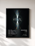 #noir Tableau de l'album RITUAL de Jon Hopkins, cadre noir, imprimé et encadré en France